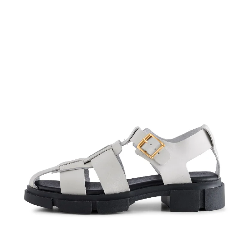 Comfortable yet fashionable women's shoesAlva sandal leather - White