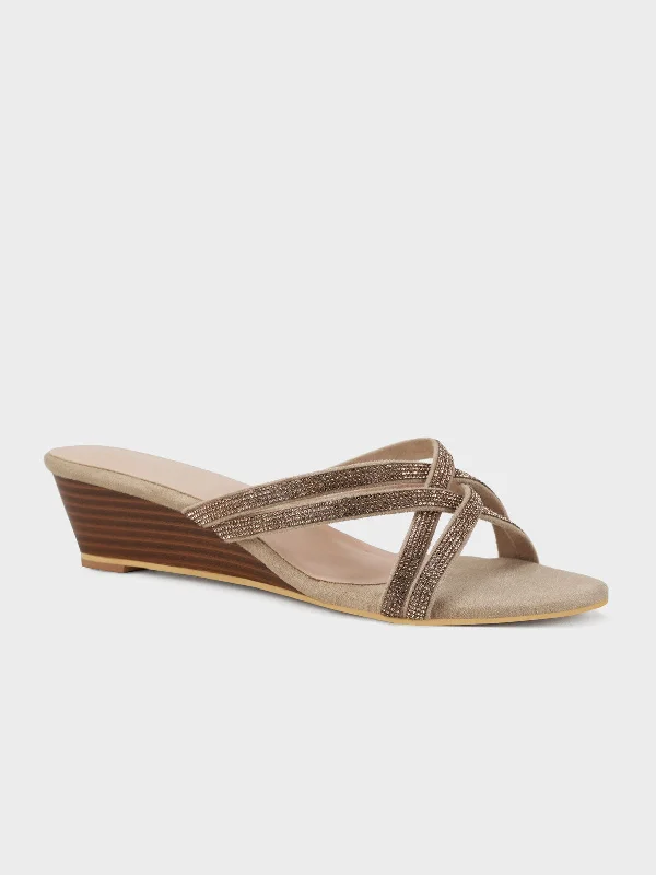 Elegantly stylish women's shoesWomens "TOMEDUS" Cross Over Wedge Sandals