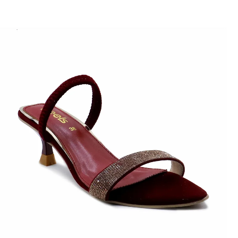Comfy and stylish women's shoes for flat feetMaroon Fancy Sandal L00660051