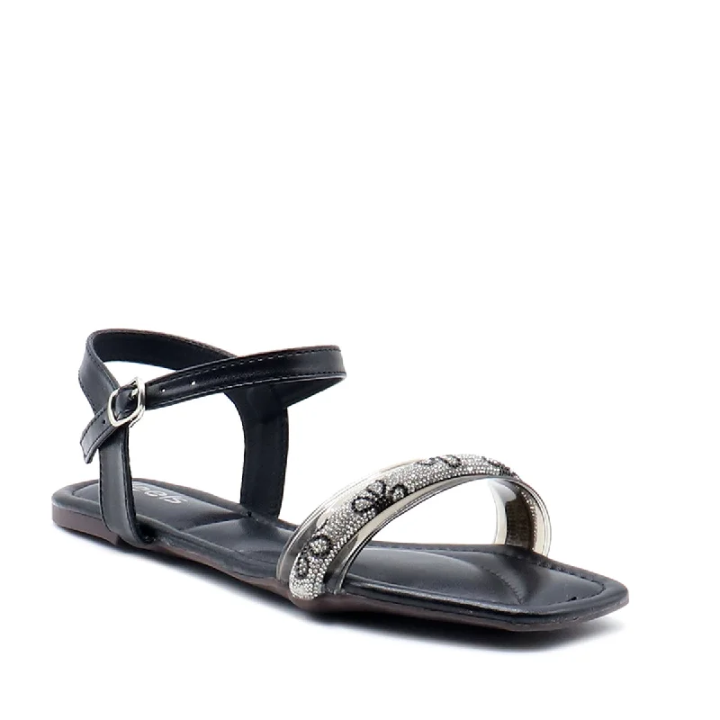 Chic and trendy women's shoe fashionsBlack Fancy Sandal L00600007