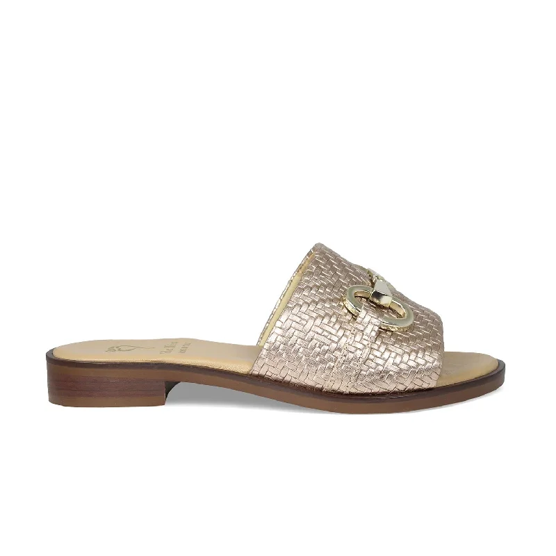 Versatile and stylish women's shoes for all occasions and seasonsBardot: Metallic Weave Leather