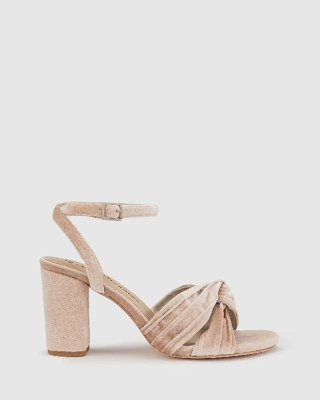Classy and elegant women's shoes for formal eventsAdore Heel - Champagne Velvet