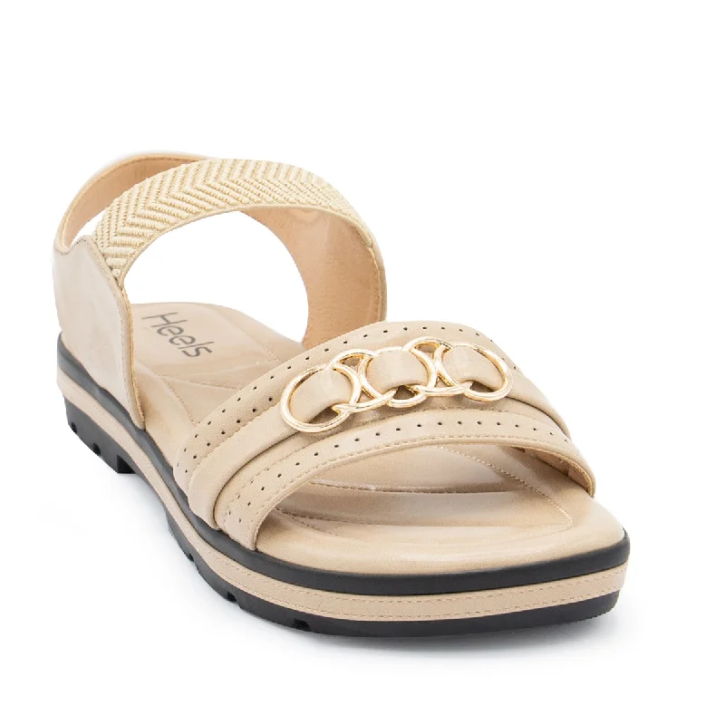 Timeless classic women's shoe designsKhaki Casual Sandal 078088