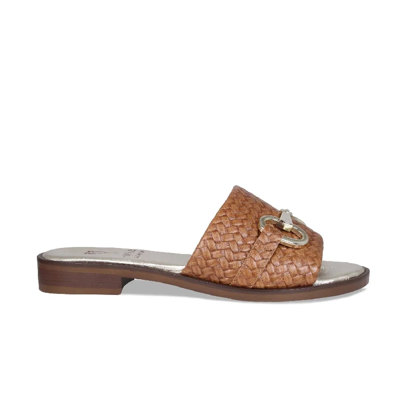 Luxurious and opulent women's shoe optionsBardot: Tan Weave Leather