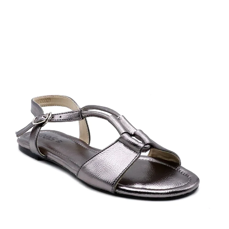 Stylish and comfortable women's shoes for long flightsGrey Formal Sandal L00500009