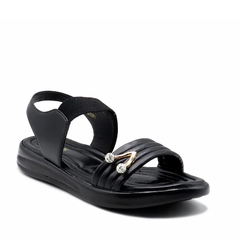 Stunning and glamorous women's shoes for evenings outBlack Casual Sandal 078091