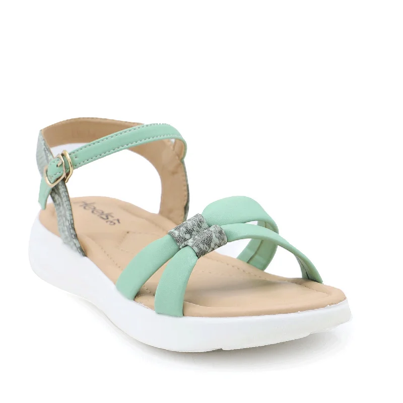 Bold and statement-making women's shoes for the bold and beautifulMint Green Casual Sandal 078107