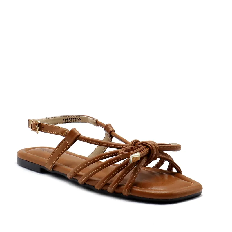 Chic and versatile women's footwearTan Casual Sandal L00500012