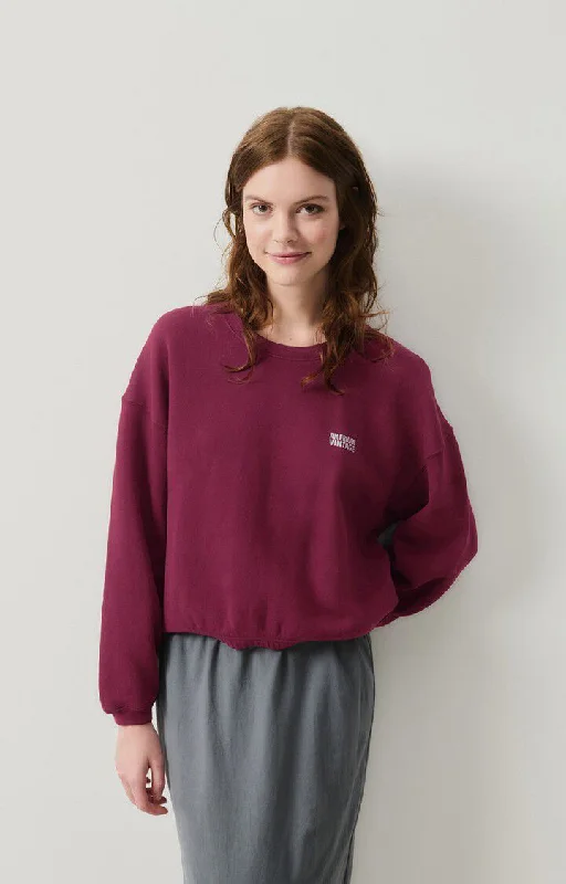 Sweatshirt Izu03a Bordeaux-Vintage