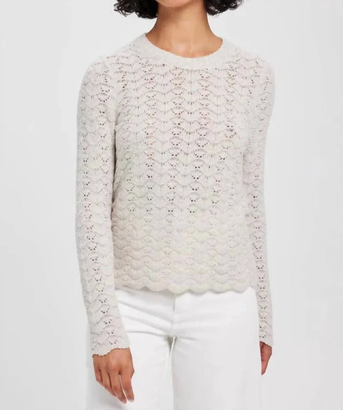 Boucle Sweater In Sand