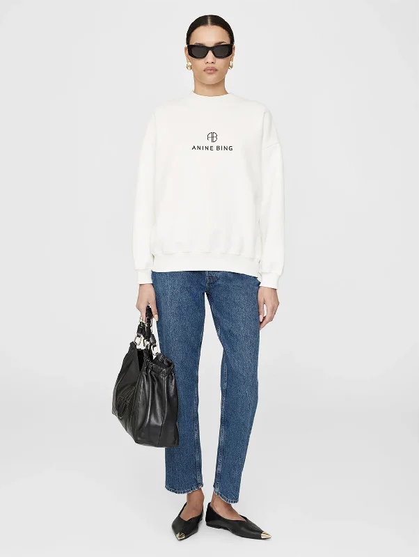 Jaci Sweatshirt in Monogram Ivory