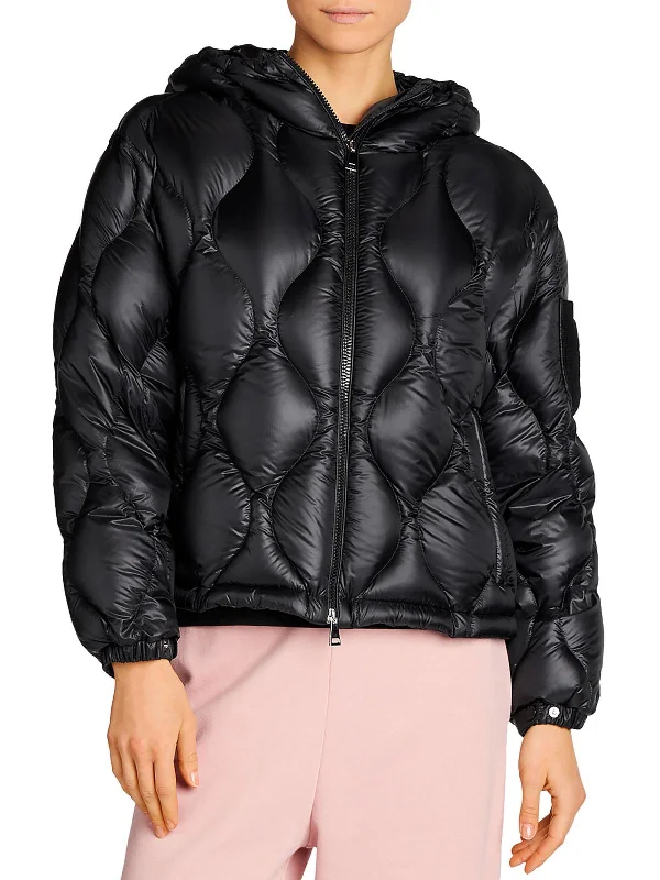 Anthon Womens Quilted Hooded Puffer Jacket