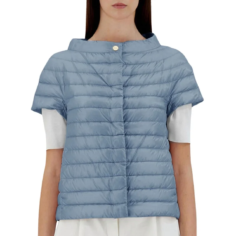 Margherita Short Sleeved Puffer Jacket In Sky