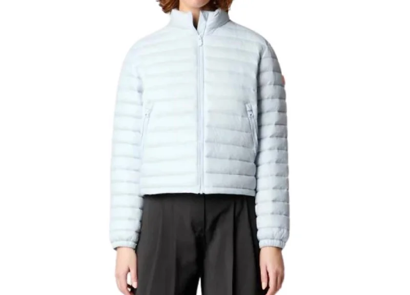 Neha Puffer Jacket In Foam Grey