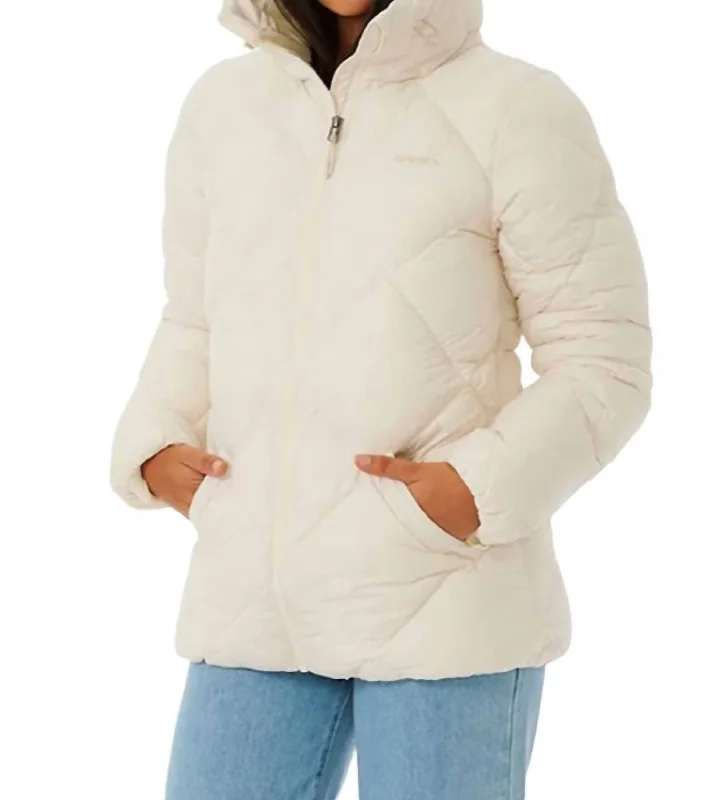 Shorebreak Puffer Jacket In Off White