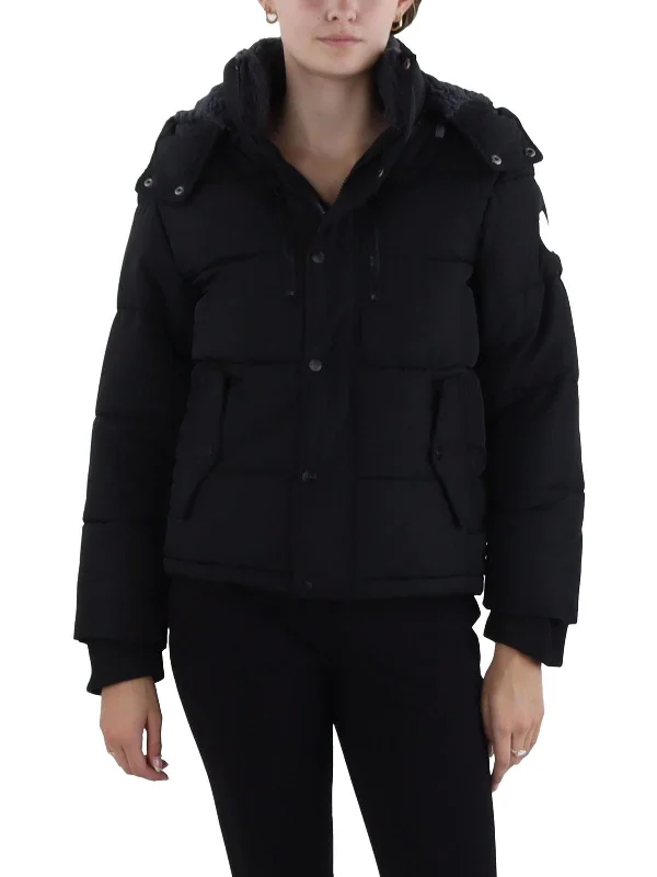 Womens Quilted Cold Weather Puffer Jacket