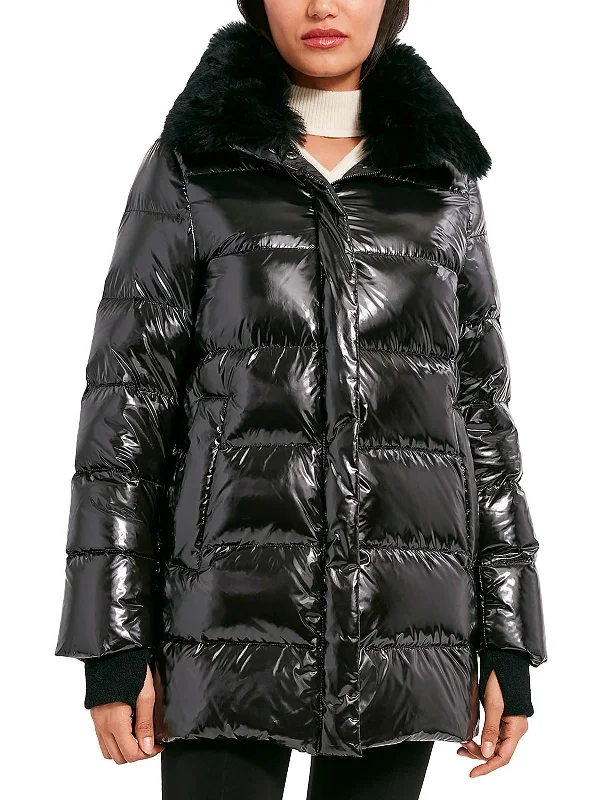 Womens Shimmer Heavy Puffer Jacket