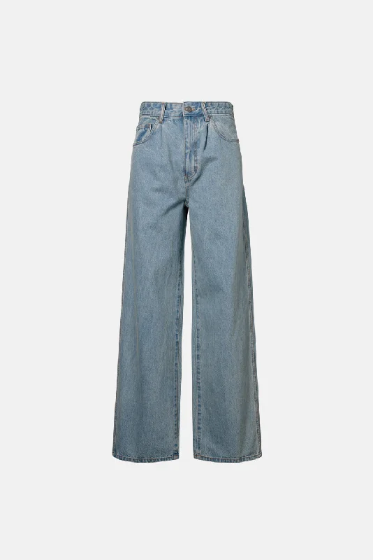 BAGGY PLEATED DENIM