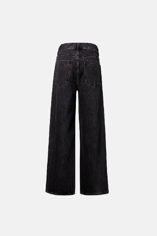 BAGGY PLEATED DENIM