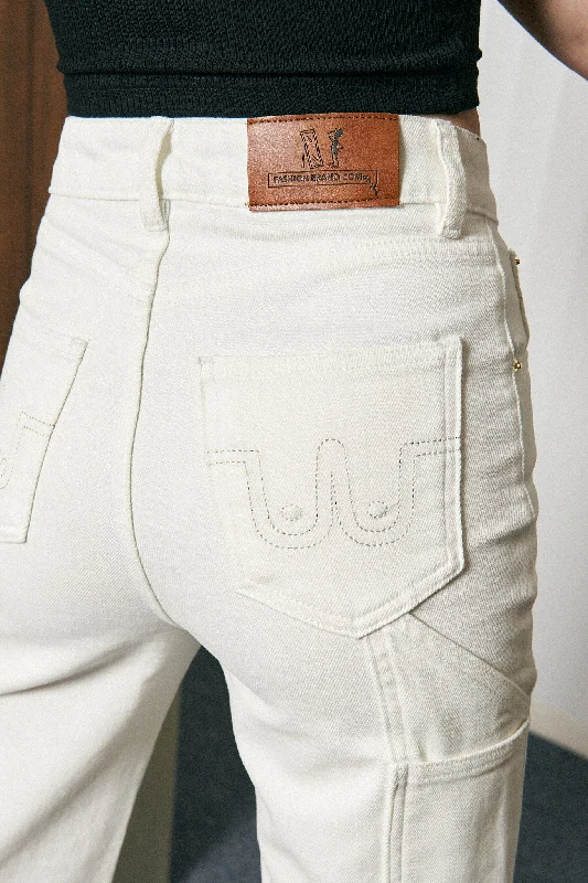 TALL Farm Nap Jeans White