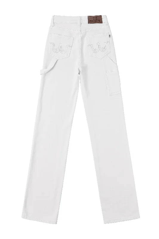 TALL Farm Nap Jeans White