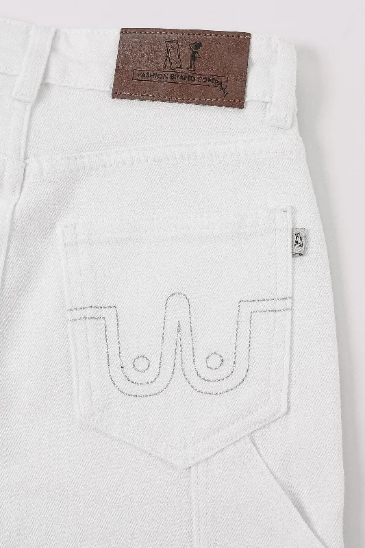 TALL Farm Nap Jeans White