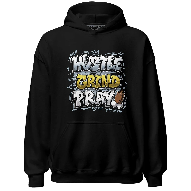 NastyJamz Blue Grey 13s Hoodie Match Hustle Grind Pray