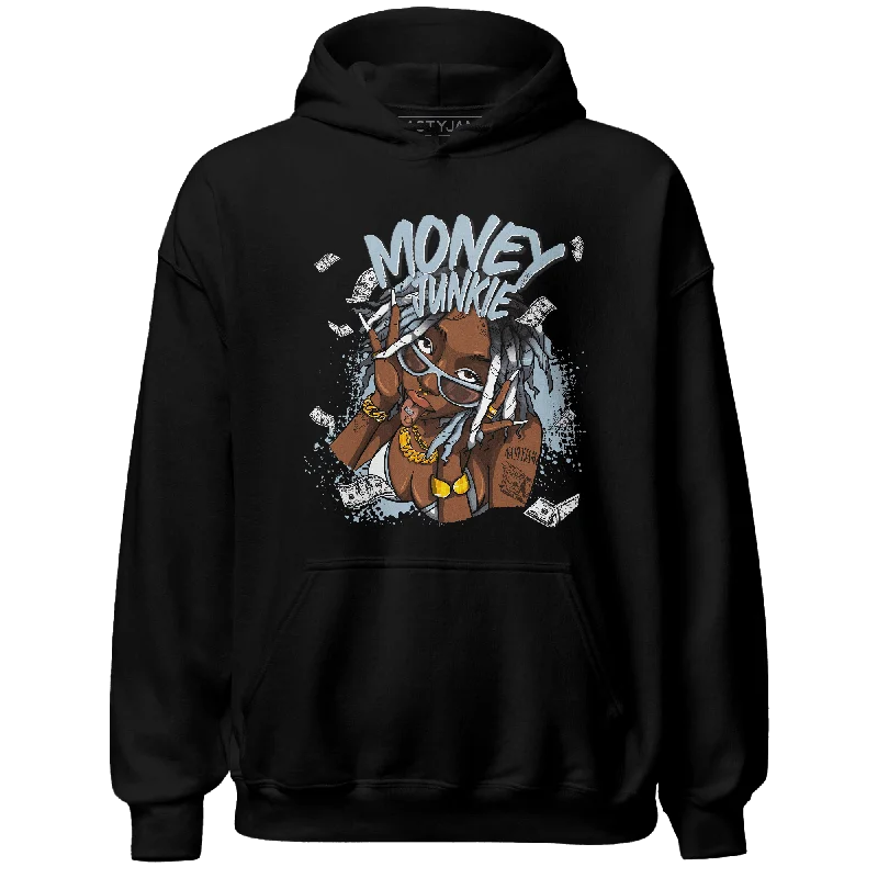 NastyJamz Blue Grey 13s Hoodie Match Money Junkie