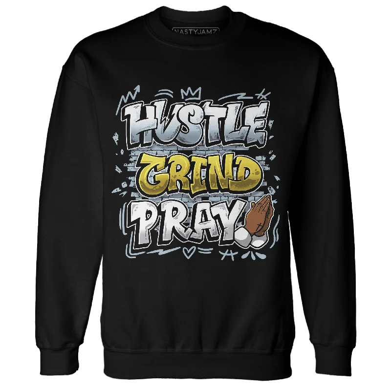 NastyJamz Blue Grey 13s Sweatshirt Match Hustle Grind Pray