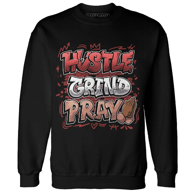 NastyJamz Dune Red 13s Sweatshirt Match Hustle Grind Pray