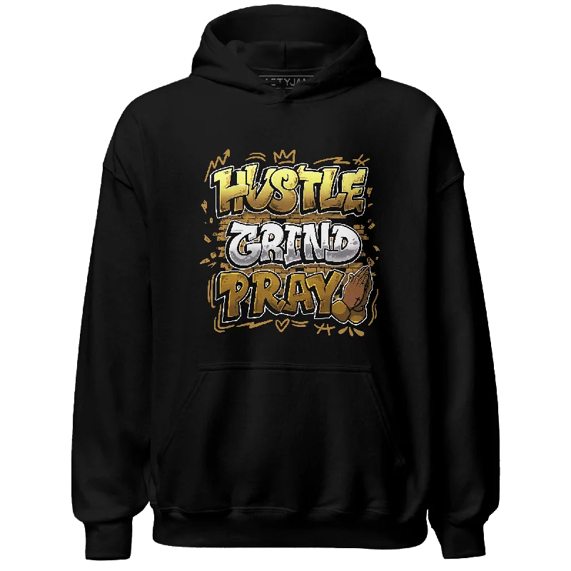 NastyJamz Wheat 13s Hoodie Match Hustle Grind Pray