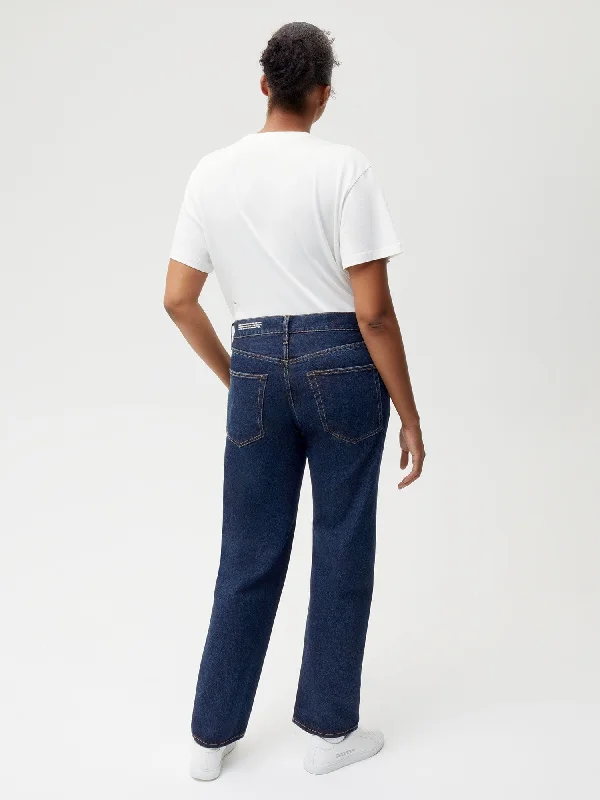 Nettle Denim Straight Leg Jeans—rinse wash