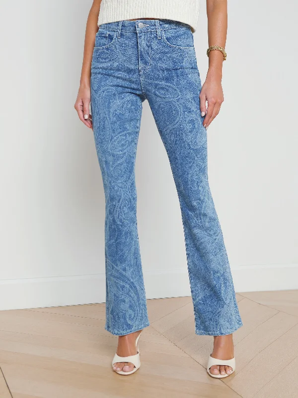 Stassi Printed Bootcut Jean