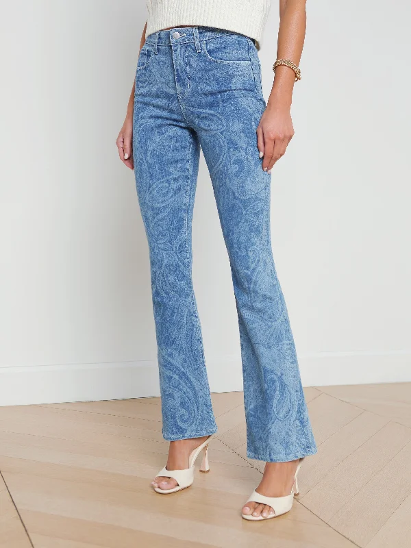 Stassi Printed Bootcut Jean