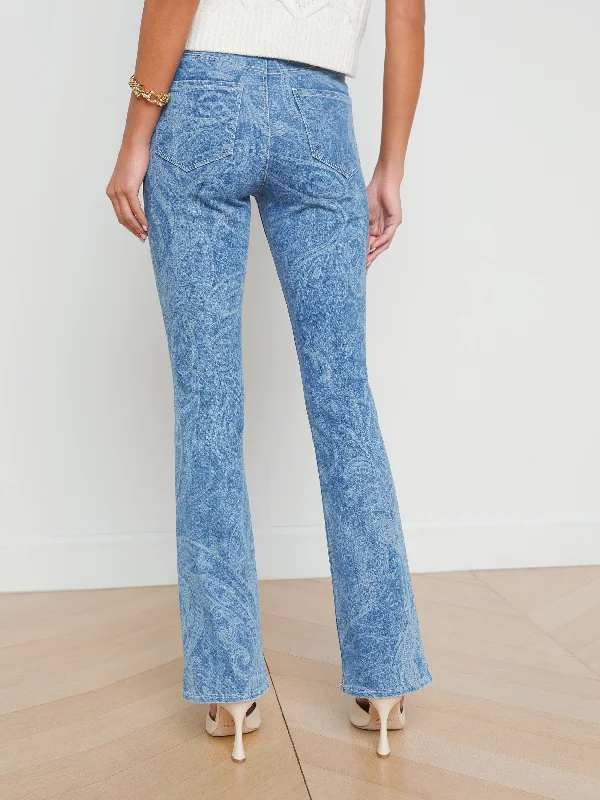 Stassi Printed Bootcut Jean