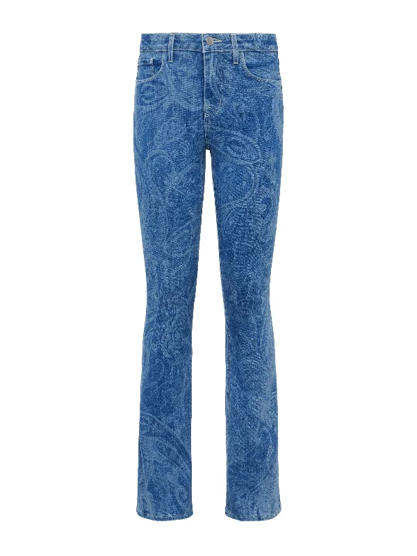 Stassi Printed Bootcut Jean