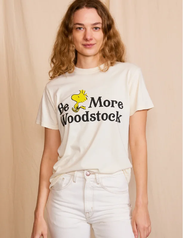 Peanuts Be More Woodstock Tee, Ivory