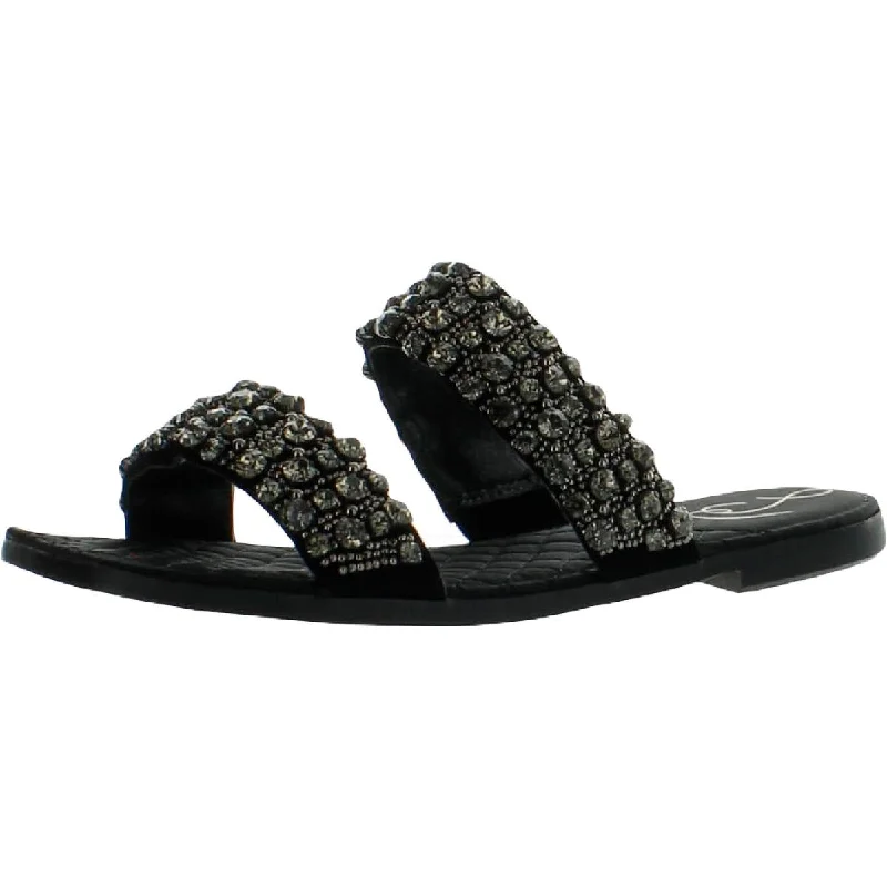 Ezel Womens Embellished Slide Sandals