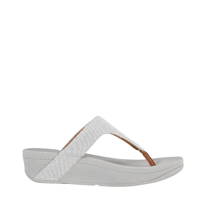 Fitflop Lottie Glitzy Thong R25-011 (Silver)