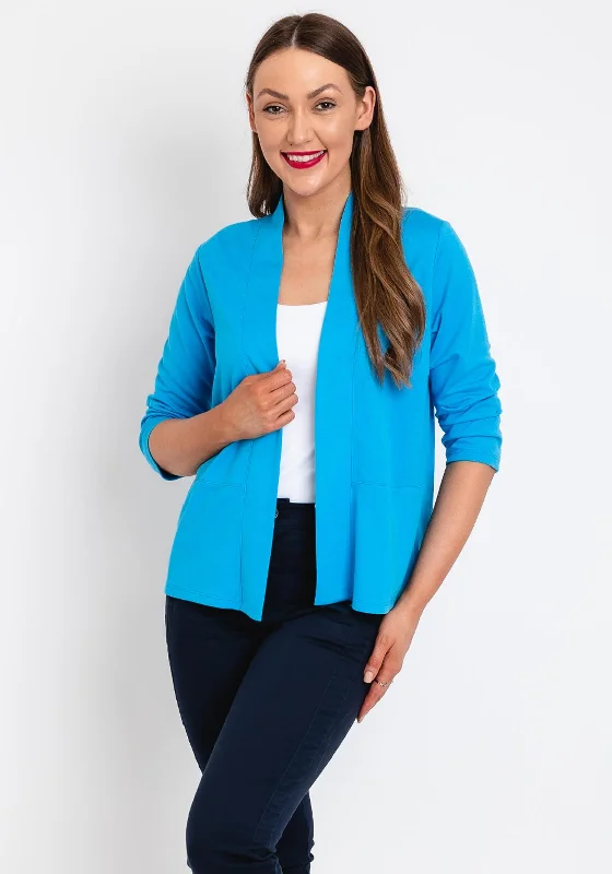 Rabe Short Open Cardigan, Blue