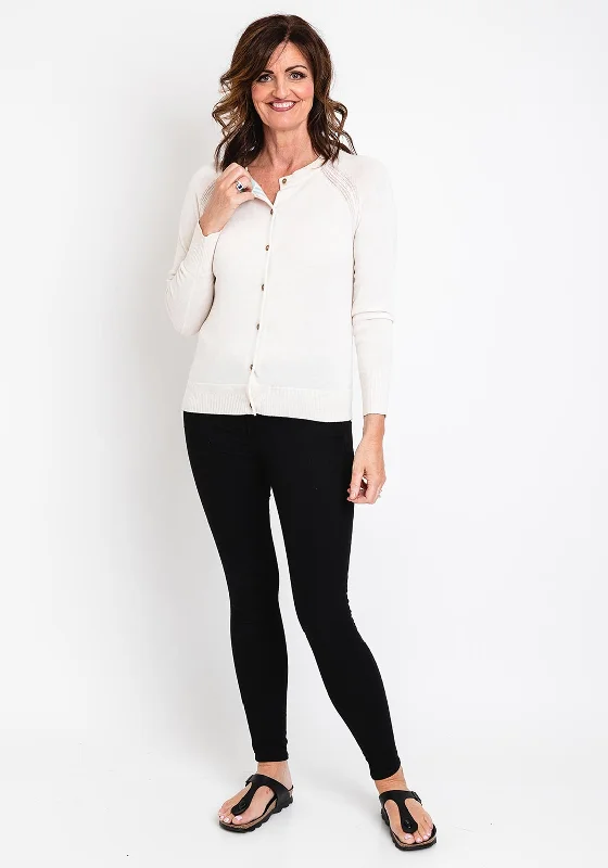 White Stuff Lulu Short Knit Cardigan, Natural