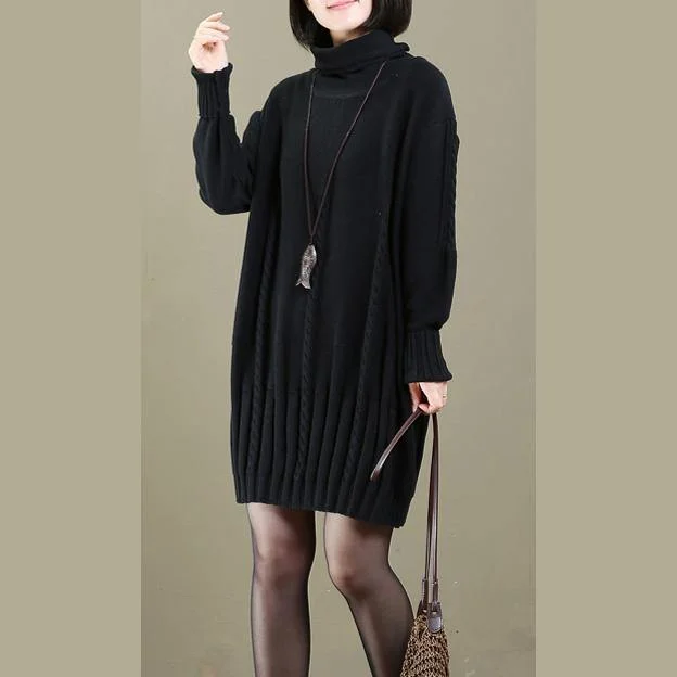 stylish black cable knit sweaters knit dresses spring fashion pullover top quality  sweater