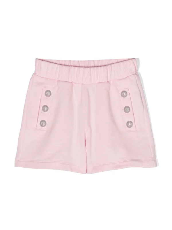 Shorts in rose-pink cotton