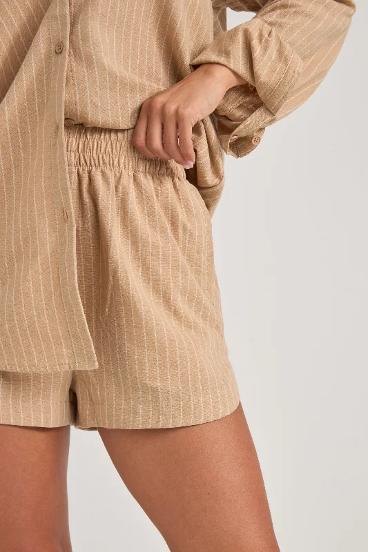 Byron Striped Short Natural