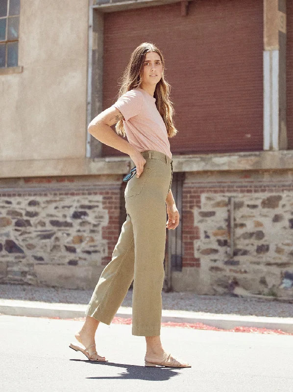 Hemp Clothing Australia - Newport Pant - Olive