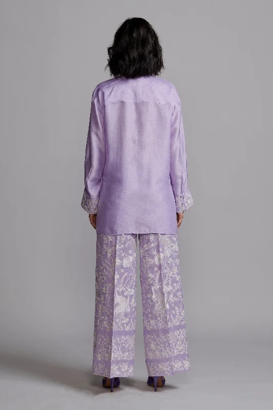 Lavender Embroidered Pant