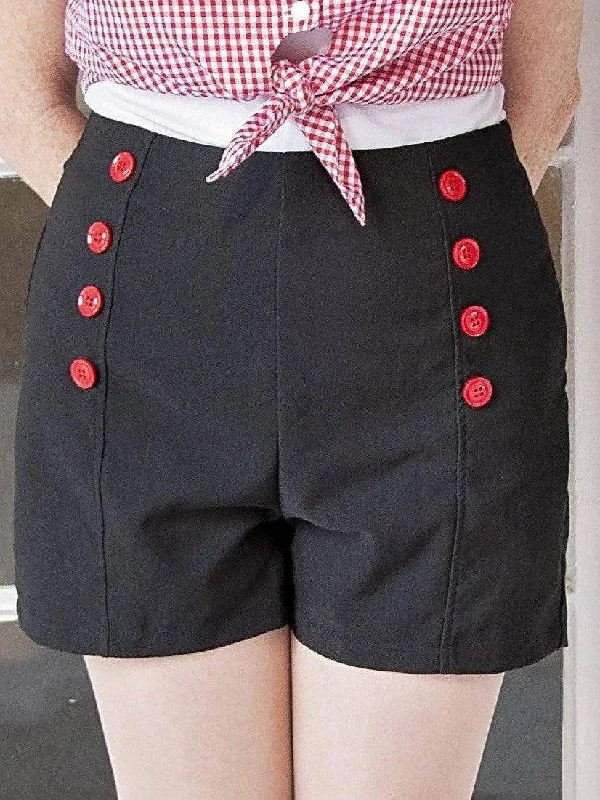 Pin Up Shorts- Black