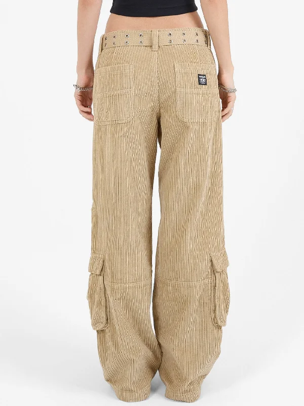 Podium Cord Cargo Pant - Faded Khaki