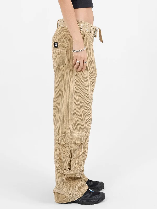 Podium Cord Cargo Pant - Faded Khaki