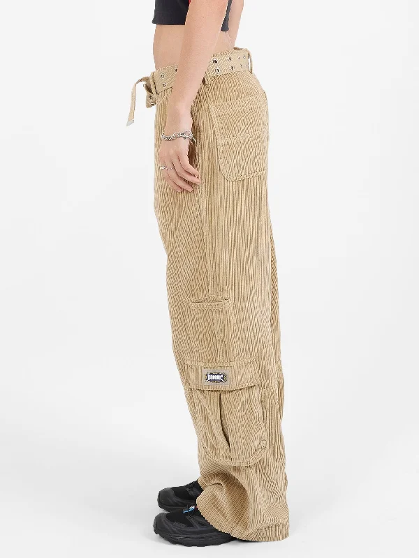 Podium Cord Cargo Pant - Faded Khaki